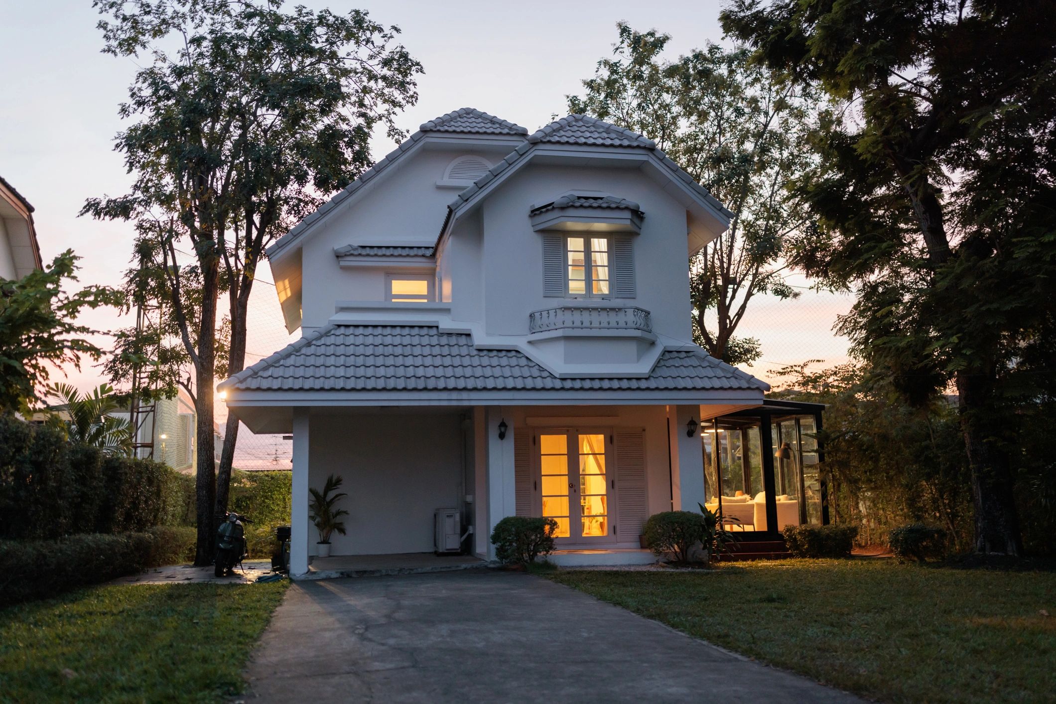 Renovated home exterior